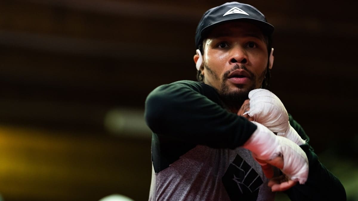 Gervonta Davis trains for Ryan Garcia