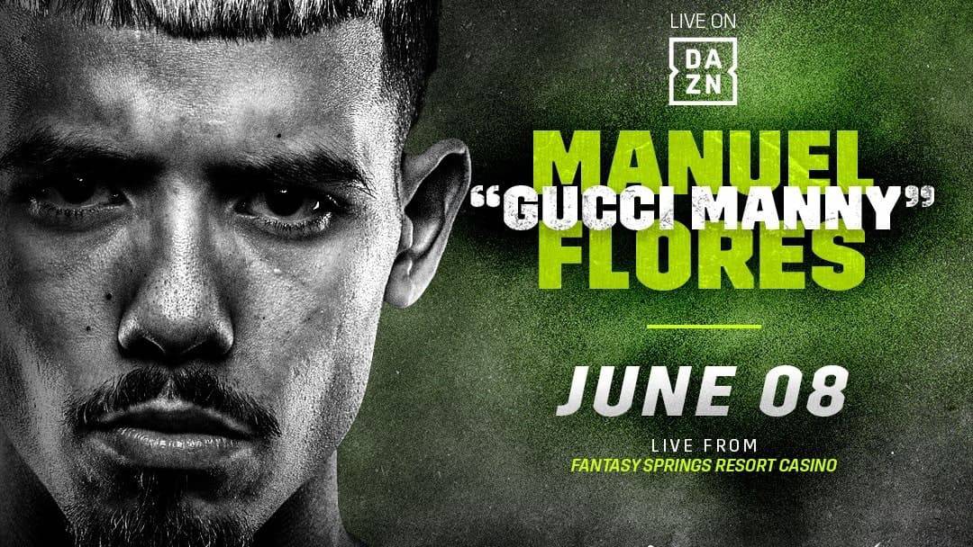 'Gucci Manny' Flores fait la une de DAZN le 8 juin