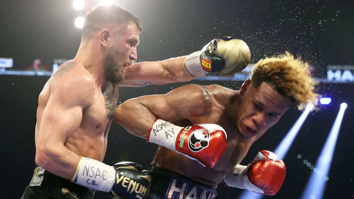 Devin Haney vs Vasiliy Lomachenko punch