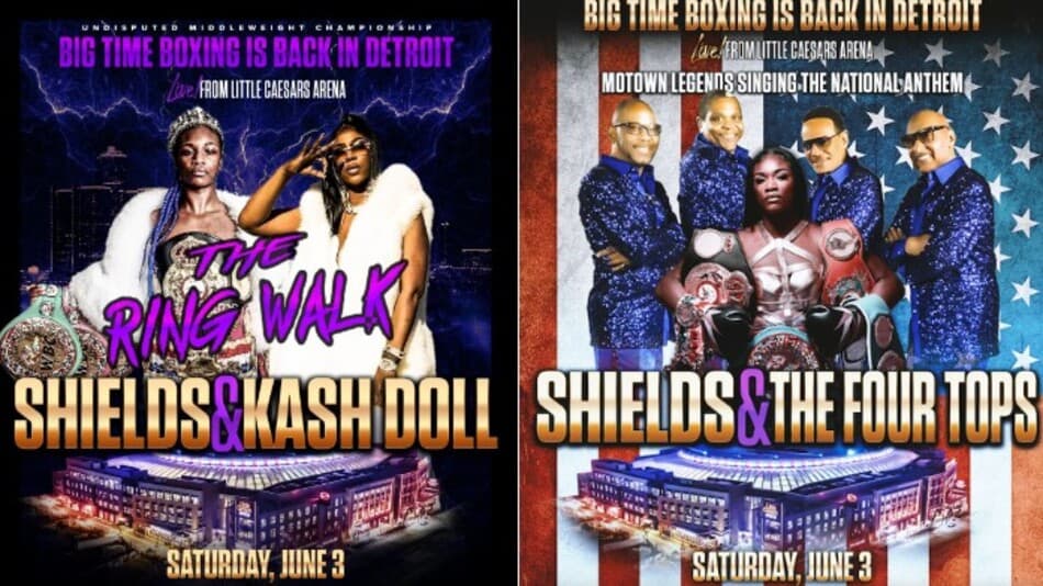 Les Four Tops et Kash Doll figurent sur la facture de Claressa Shields