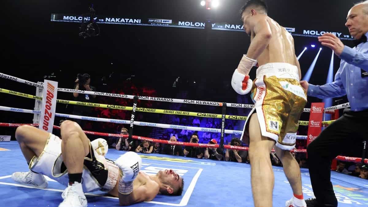 Un seul coup de poing Nakatani remporte le titre WBO, plie Moloney avec un tir KO