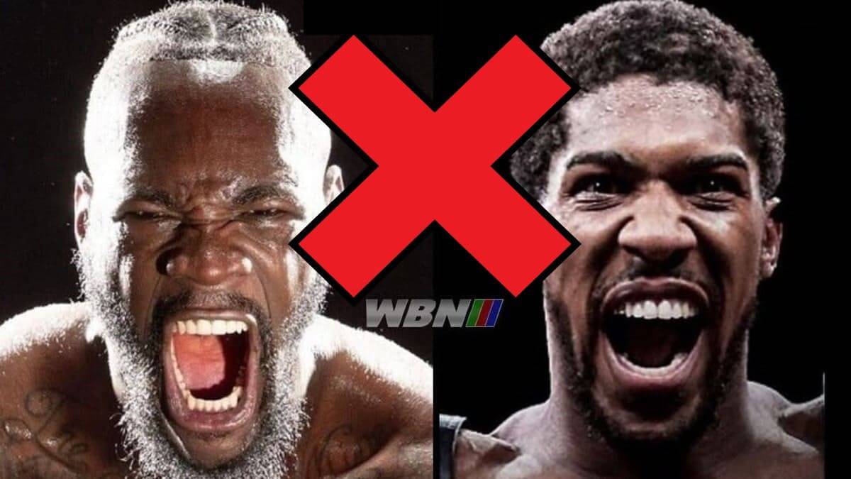 Deontay Wilder vs Anthony Joshua is OFF