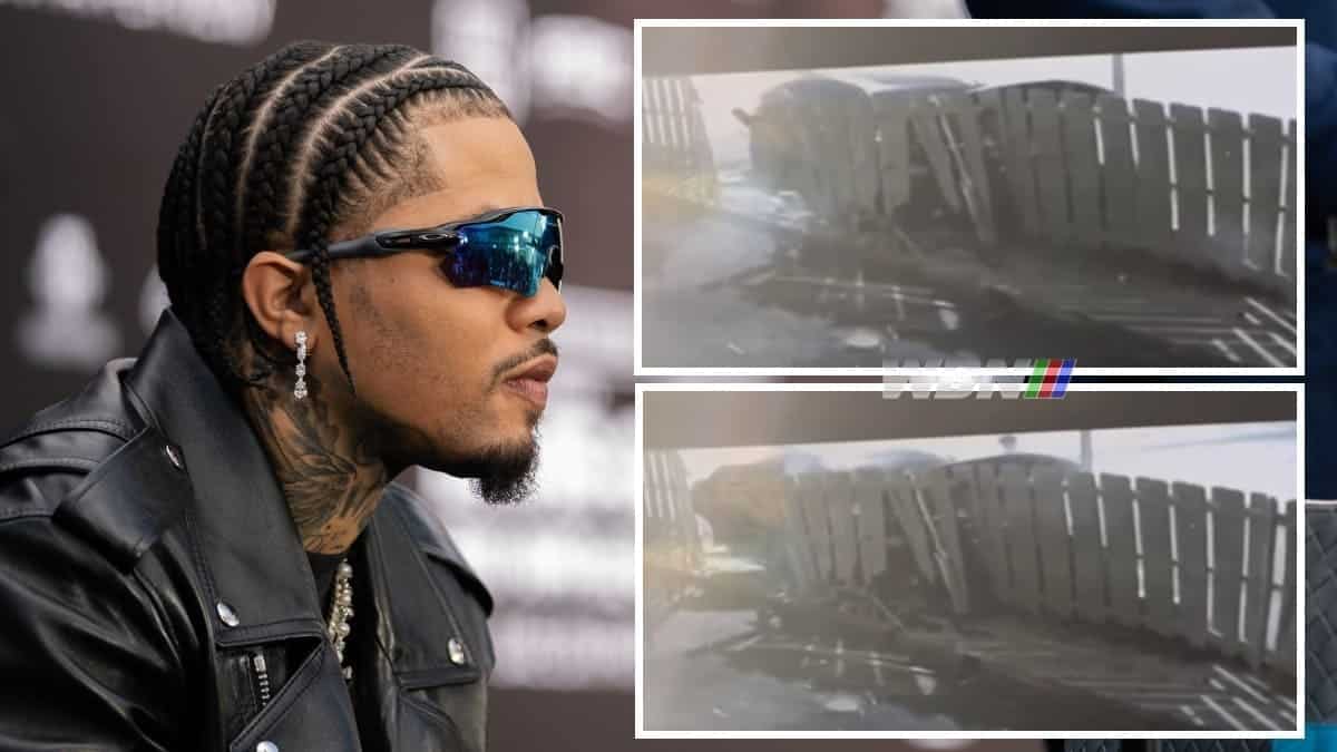 Gervonta Davis hit and run crash footage