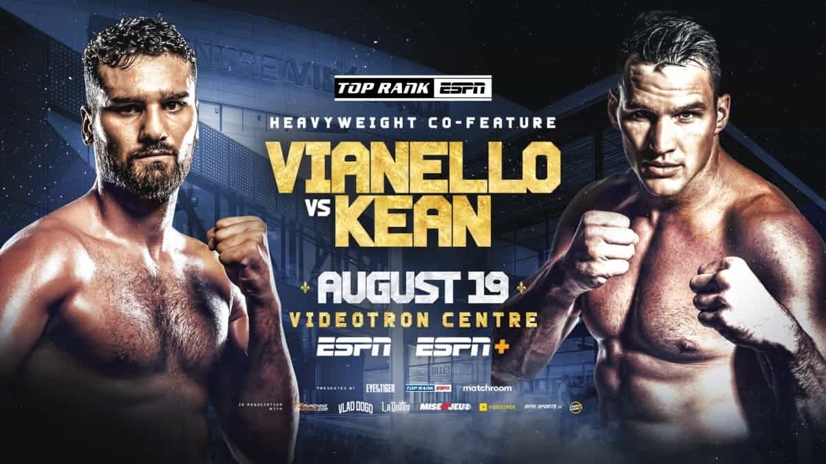 Guido Vianello contre Simon Kean soutient Beterbiev contre Smith à Québec