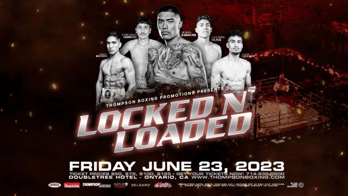 Jesus Saracho, Tarik Zaina en tête d'affiche le 23 juin Locked and Loaded