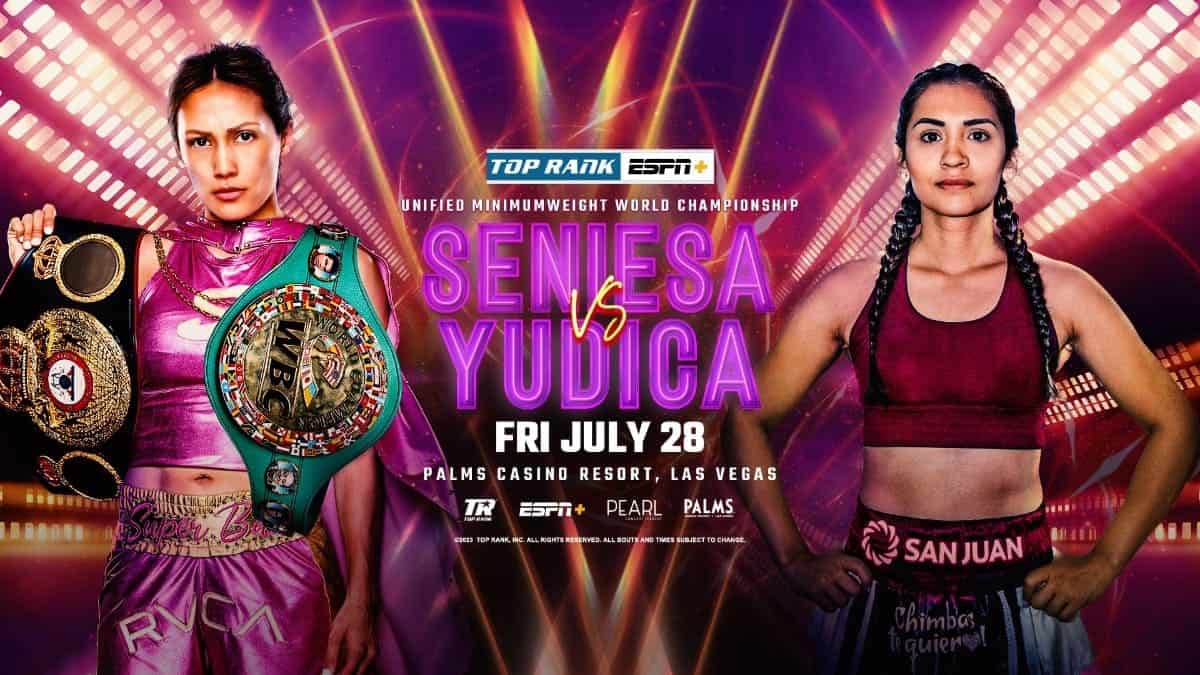 Seniesa Estrada contre Leonela Yudica à Las Vegas le 28 juillet