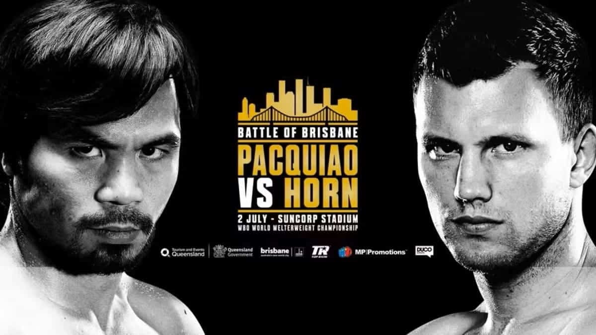 Manny Pacquiao vs Jeff Horn poster