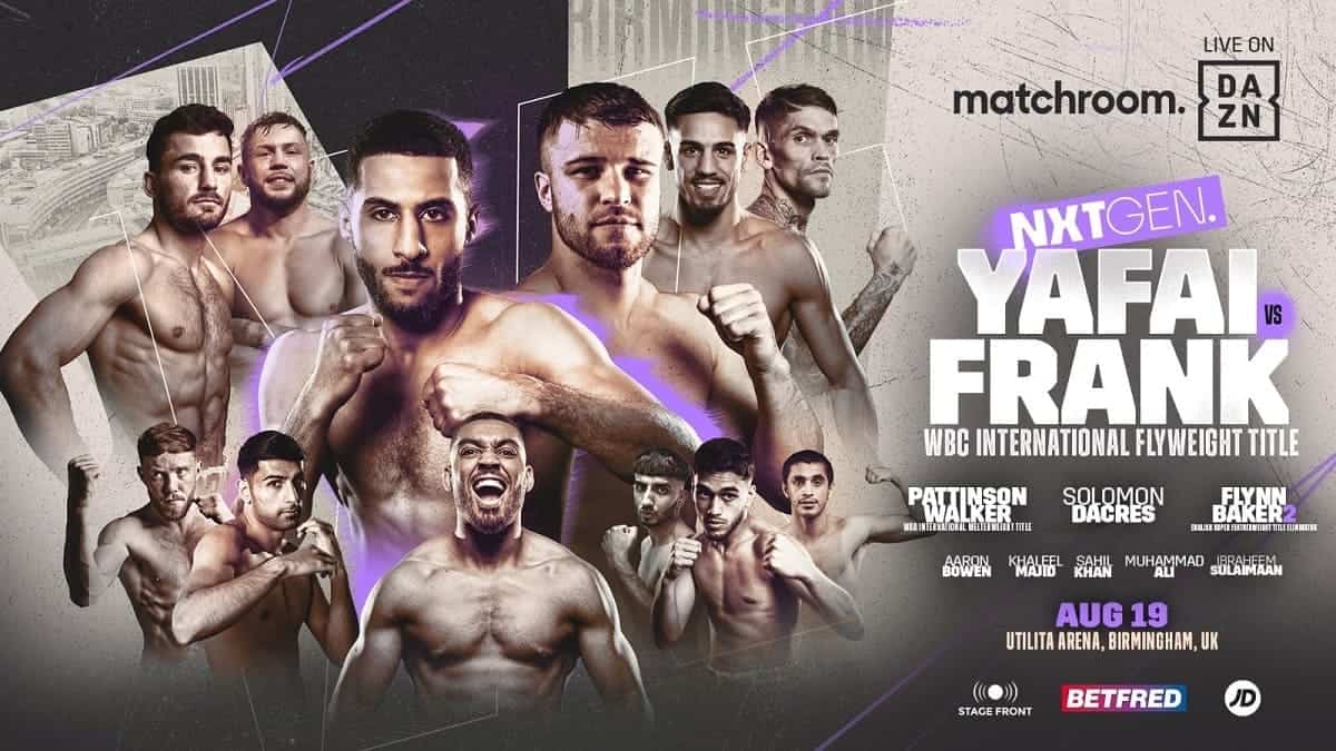 Galal Yafai affronte Tommy Frank à Birmingham le 19 août