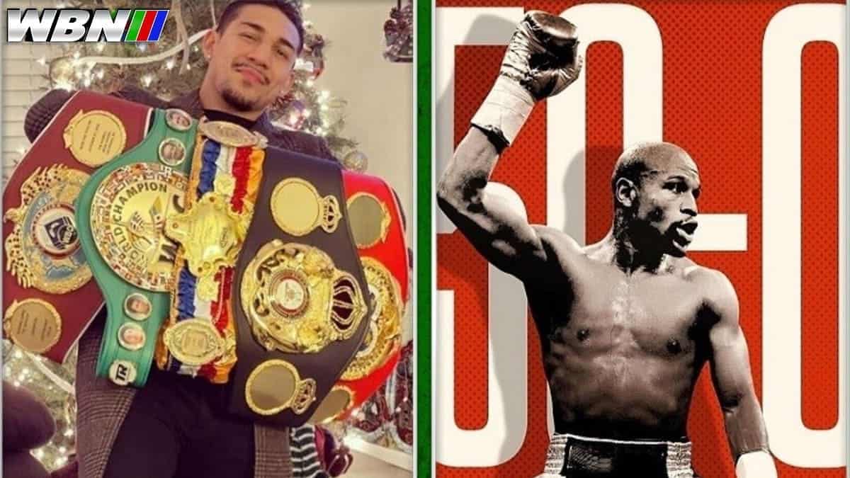 Floyd Mayweather and Teofimo Lopez