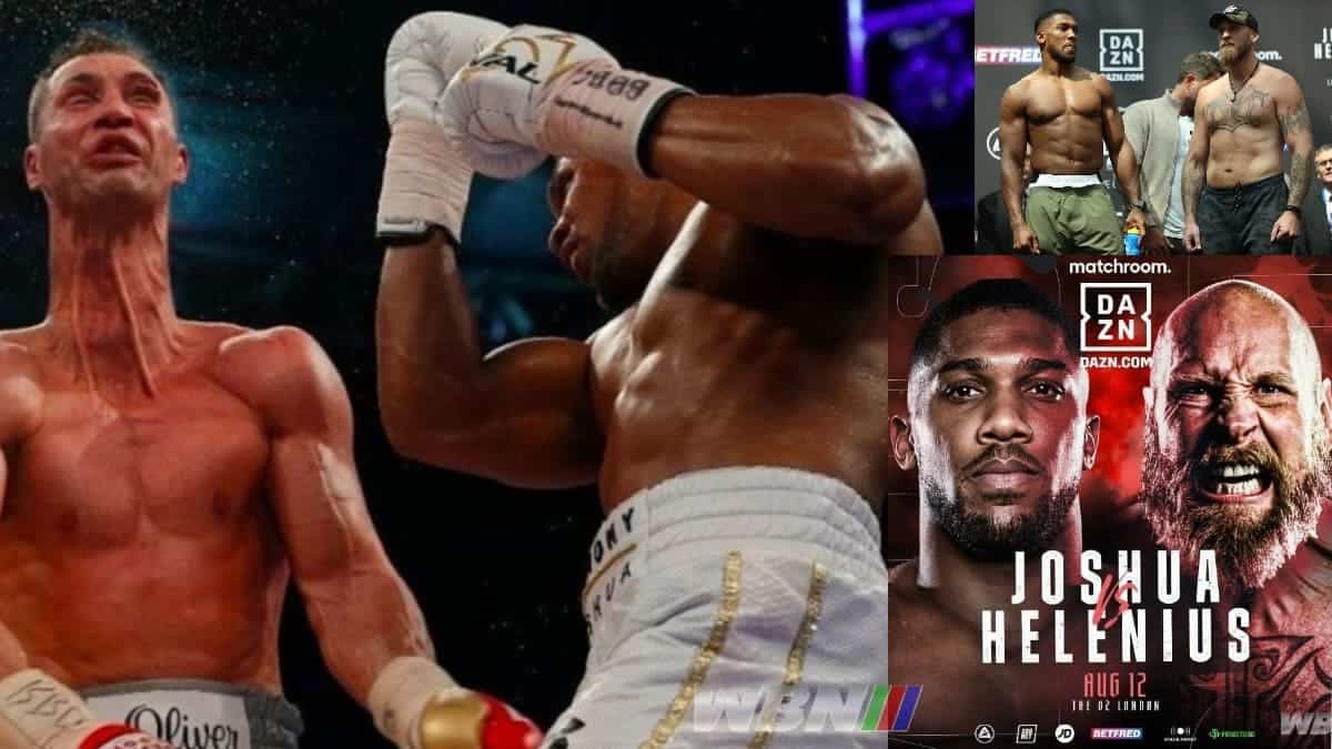 Anthony Joshua Klitschko Helenius weigh in