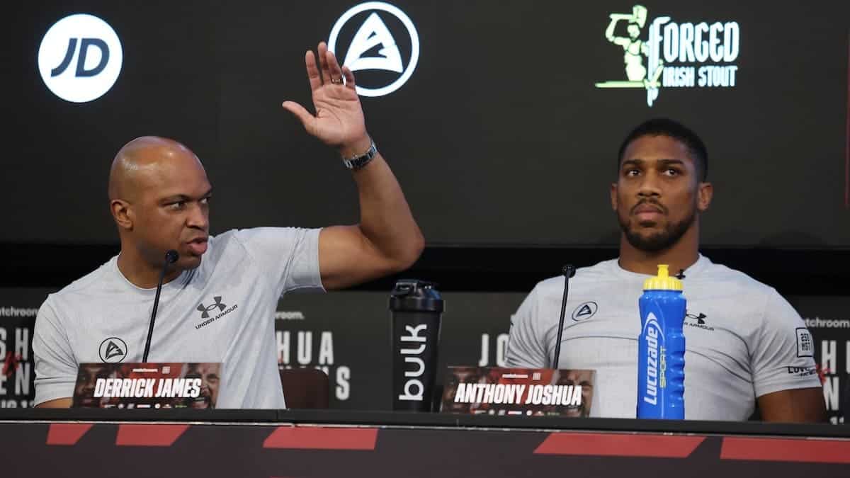Derrick James and Anthony Joshua