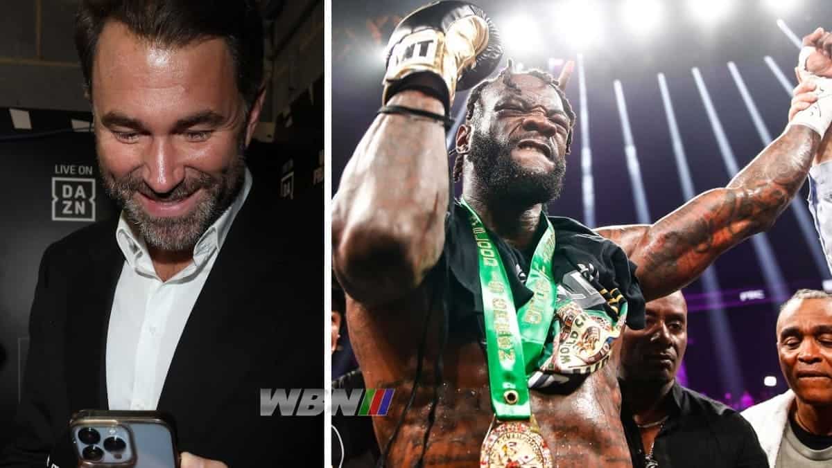 Deontay Wilder and Eddie Hearn
