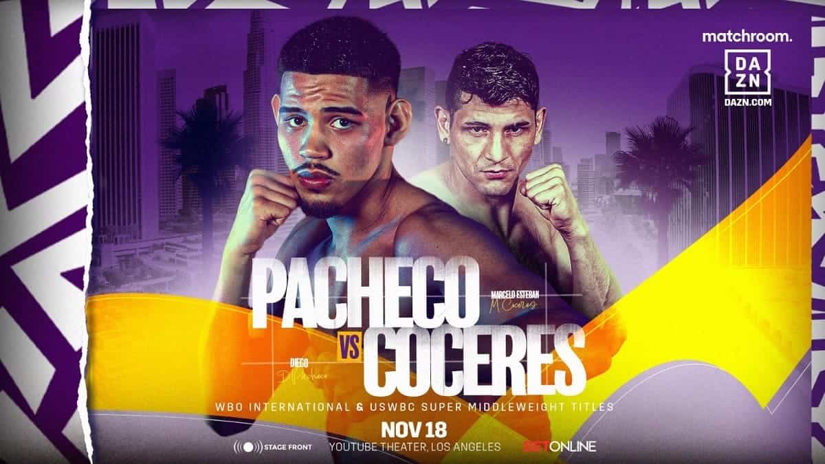 Matchroom confirme les spectacles dominés par Deigo Pacheco et Angel Fierro