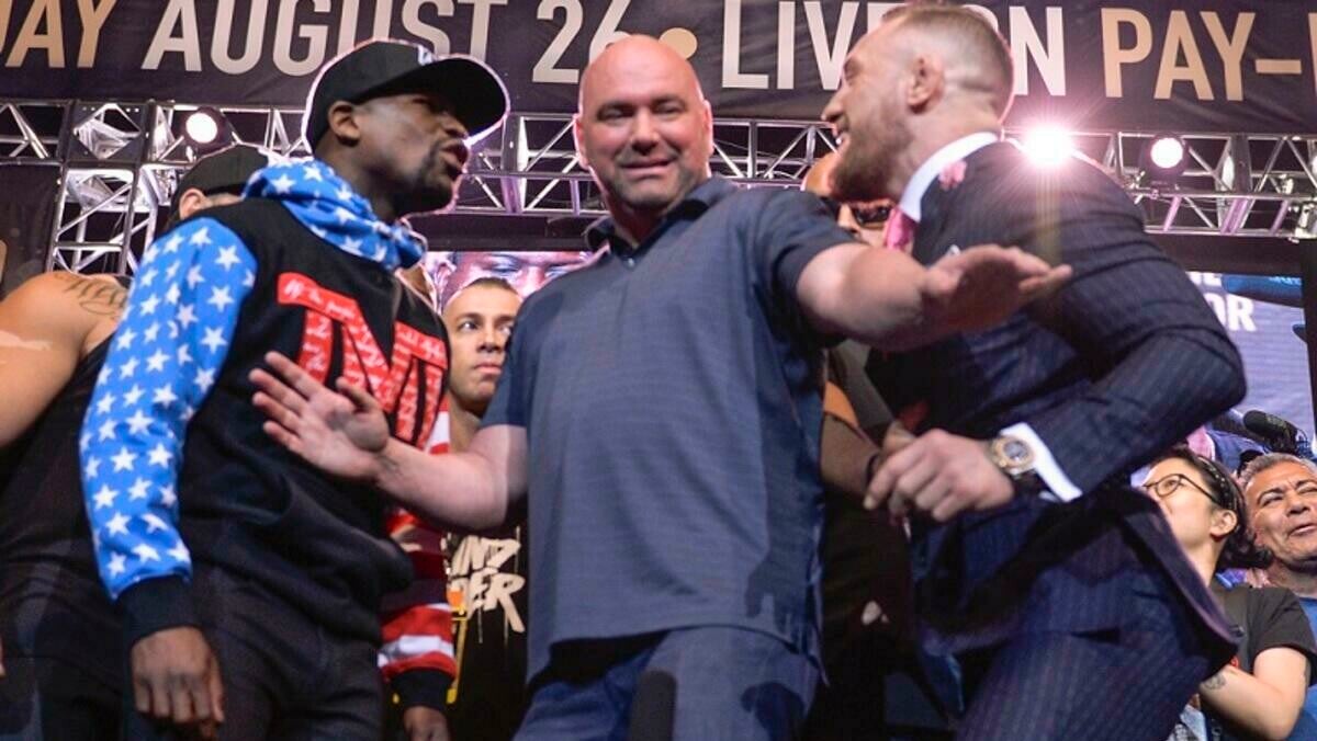 Dana White Floyd Mayweather Conor McGregor