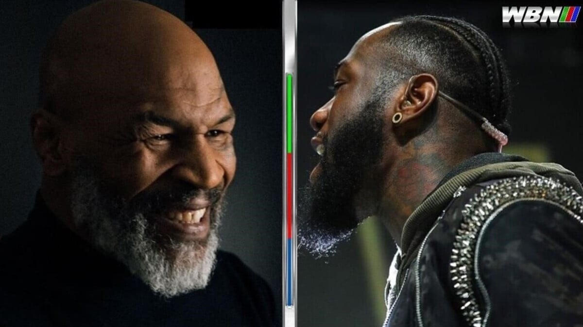 Mike Tyson and Deontay Wilder