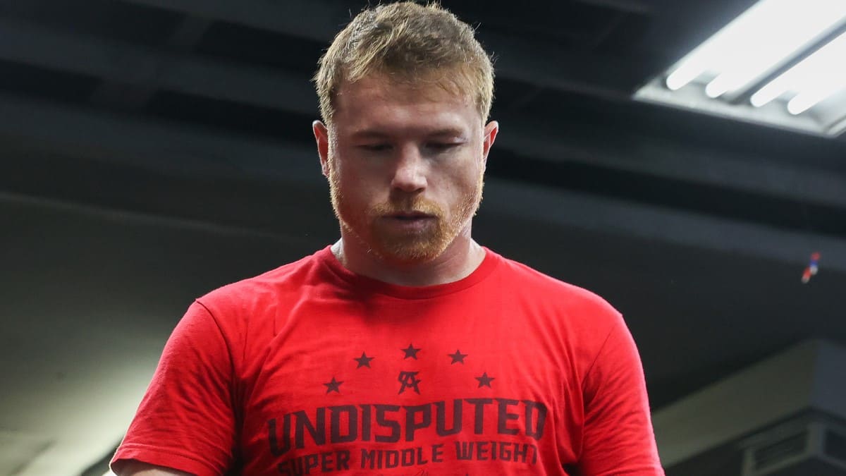 Canelo Alvarez in training