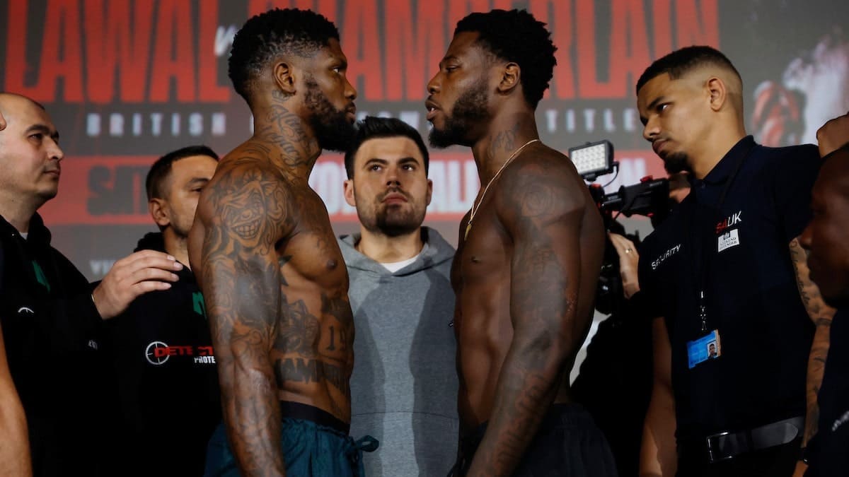 Lawal vs Chamberlain : les Cruiserweights ont atteint la balance à Londres
