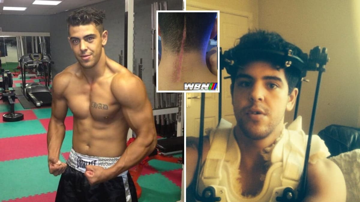 Chad Gaynor boxer dies at 32 after broken neck.