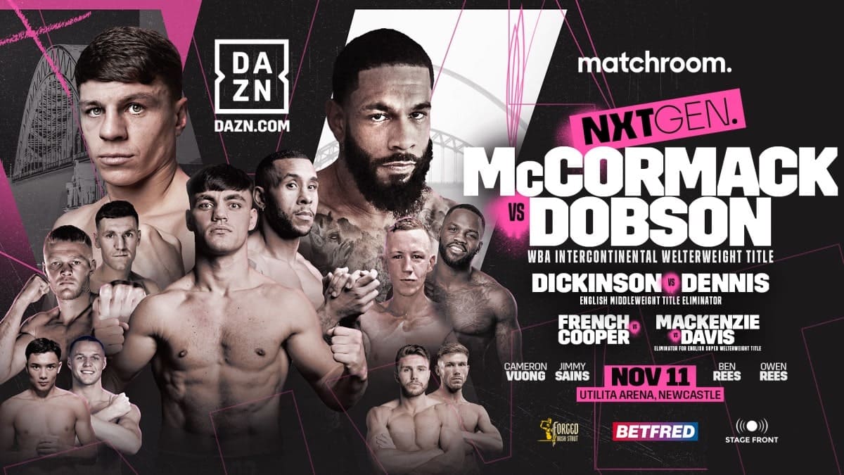 Pat McCormack affronte Peter Dobson le 11 novembre à Newcastle