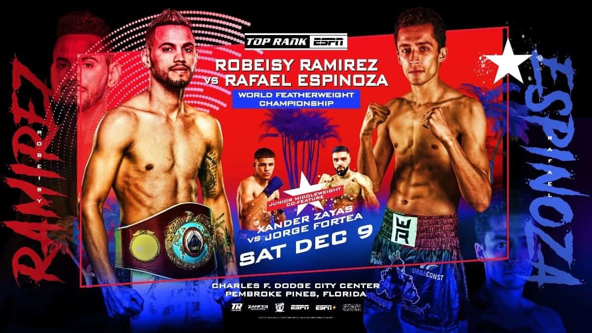 Robeisy Ramirez défend son titre WBO contre Rafael Espinoza