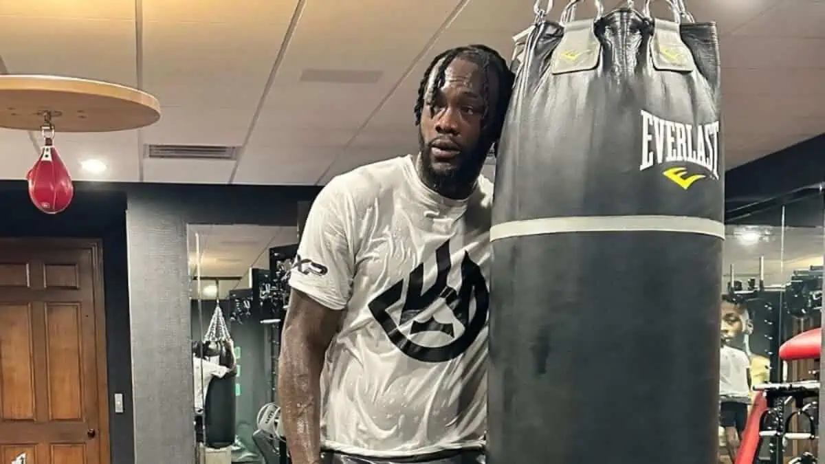 Deontay Wilder training in 2023