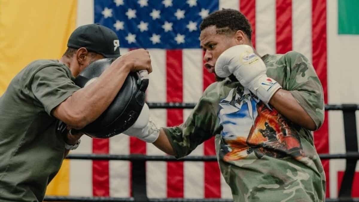 Devin Haney training for Regis Prograis