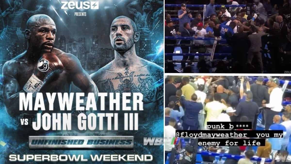 Floyd Mayweather vs John Gotti rematch Super Bowl Weekend