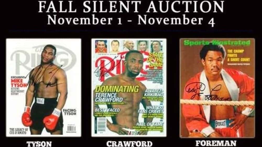 Les détails révélés pour la vente aux enchères du Temple de la renommée de la boxe