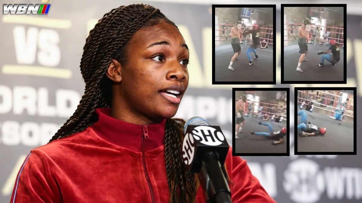 Claressa Shields dropped in sparring