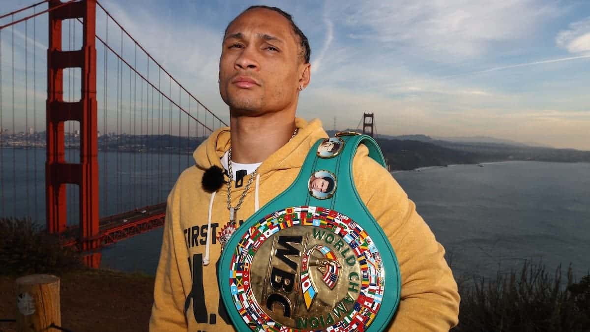 Regis Prograis at Golden Gate Bridge