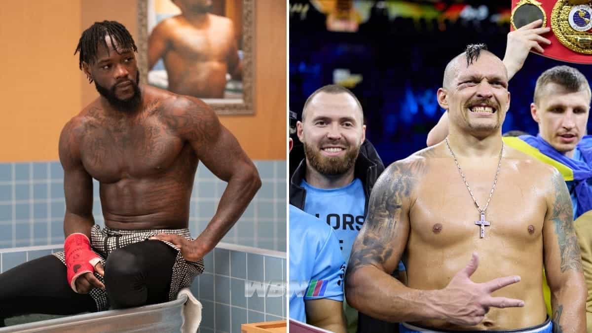 Deontay Wilder and Oleksandr Usyk at heavyweight