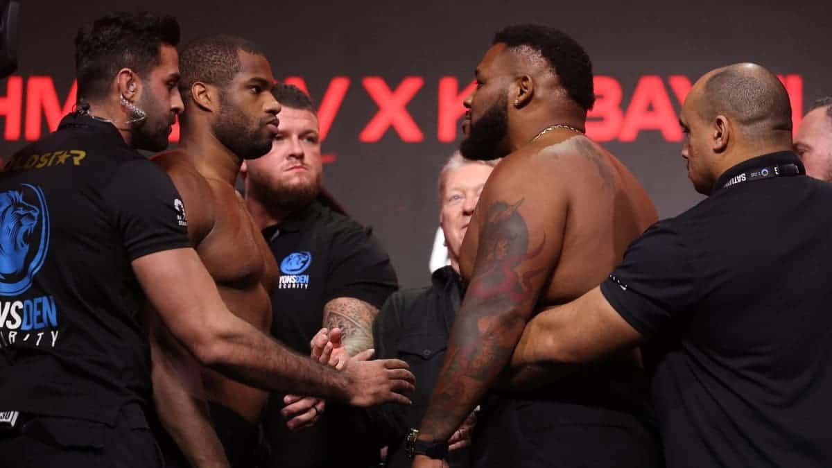 Heavyweight Daniel Dubois and Jarrell Miller weigh-in