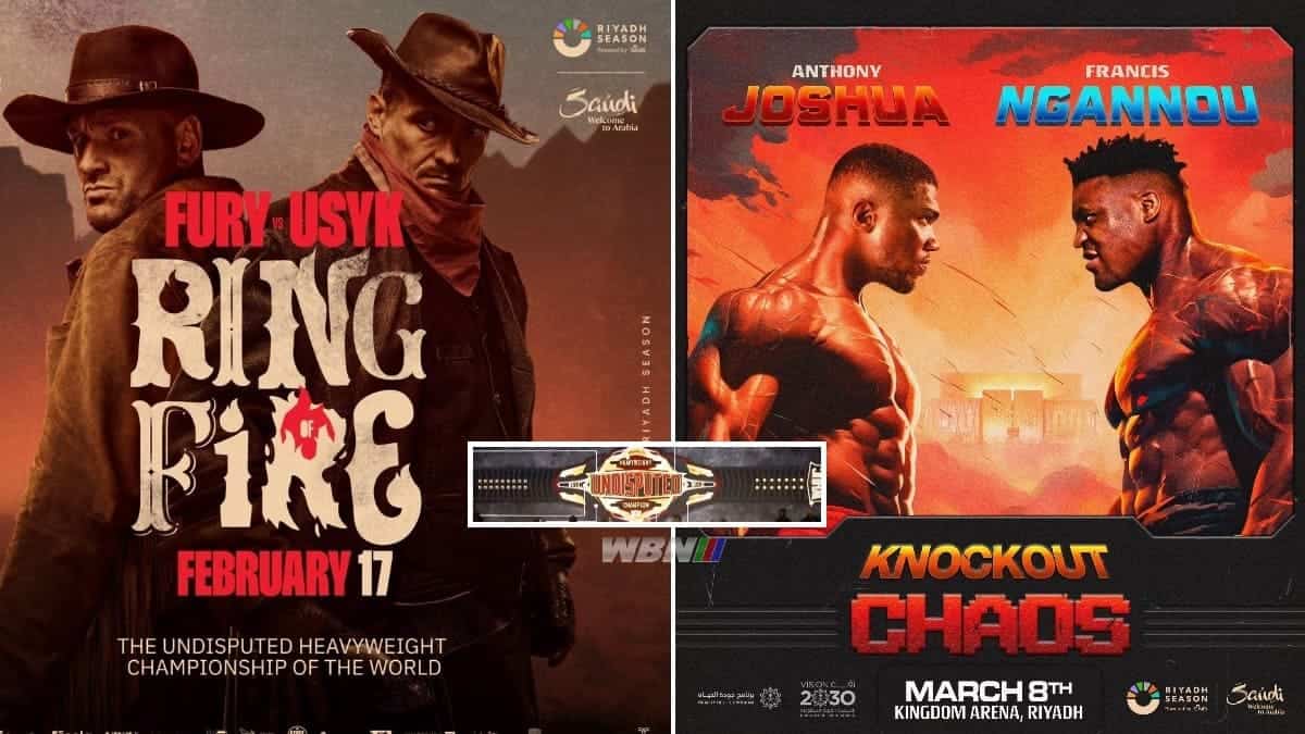 Fury vs Usyk Joshua vs Ngannou undisputed heavyweight belt