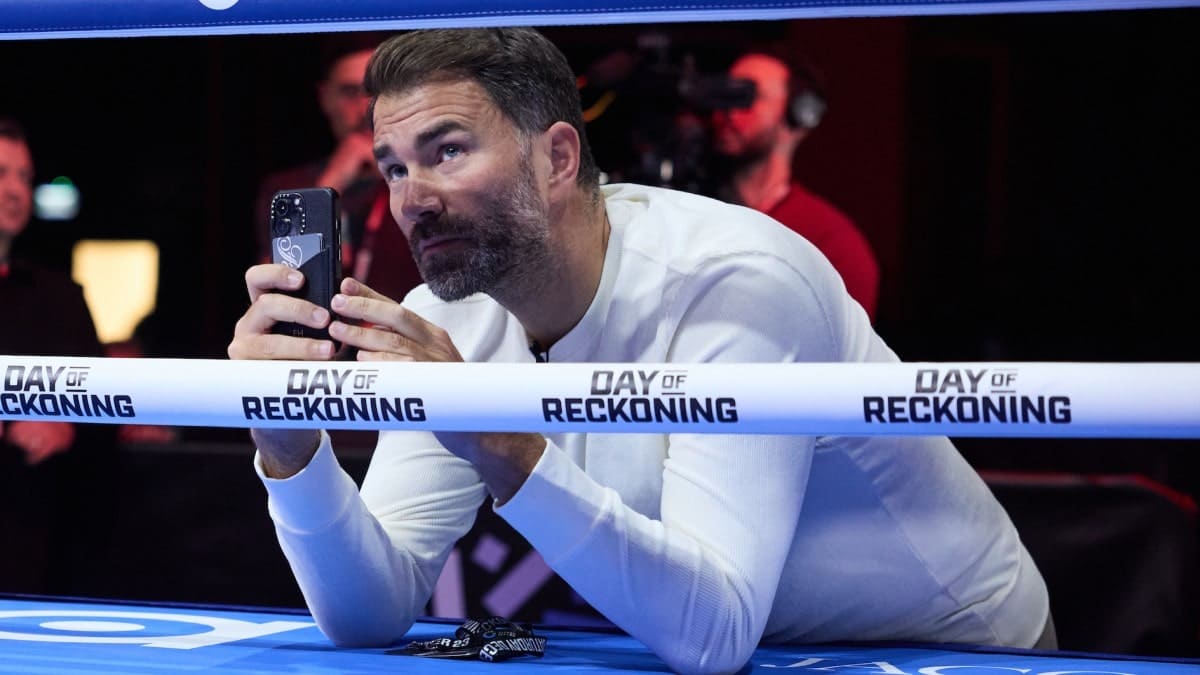 Eddie Hearn in Saudi Arabia