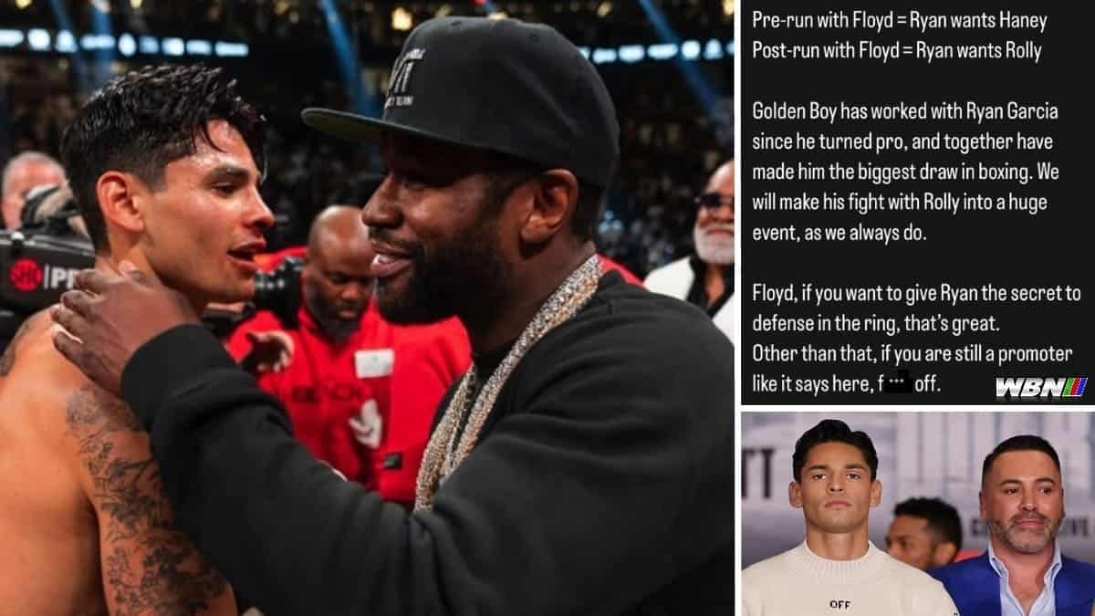 Floyd Mayweather Ryan Garcia Oscar De La Hoya