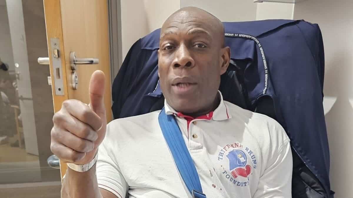 Frank Bruno shoulder surgery