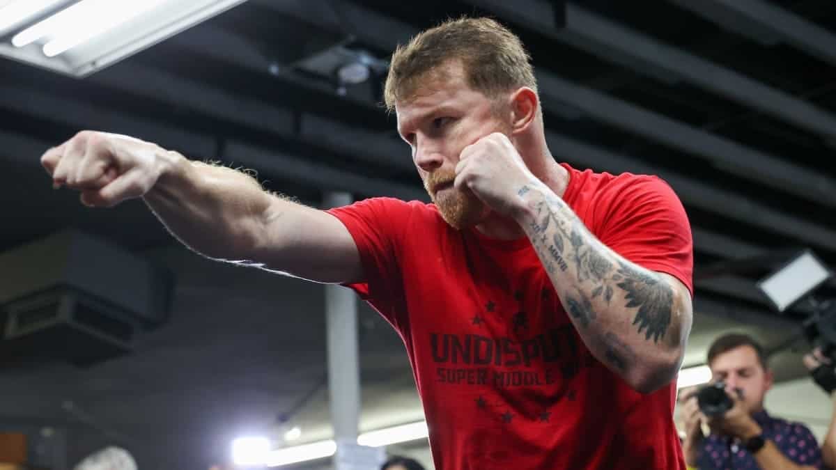 Canelo Alvarez in training
