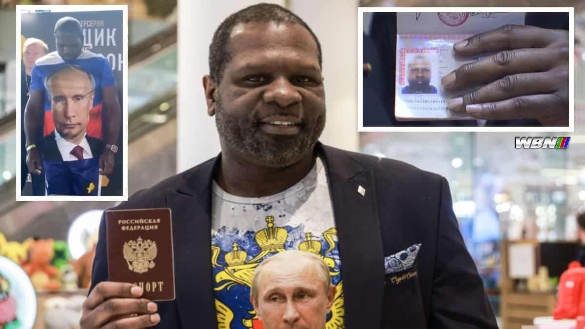 US heavyweight Kevin Johnson Russian