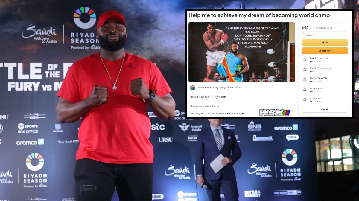 Martin Bakole Go Fund Me page