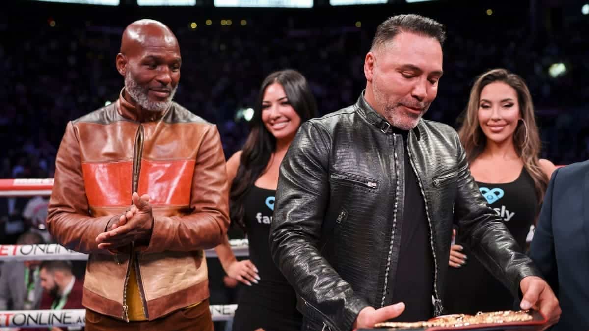 Bernard Hopkins and Oscar De La Hoya Golden Boy