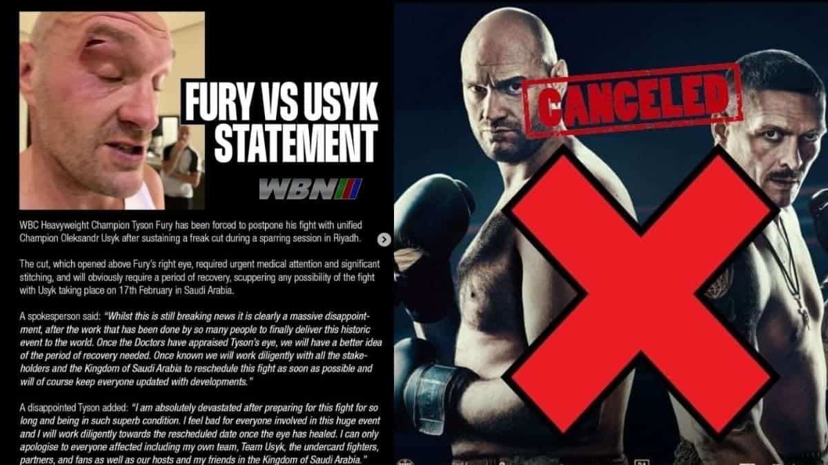 Tyson Fury vs Usyk canceled