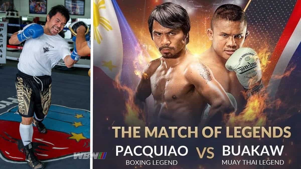 Manny Pacquiao training for Buakaw