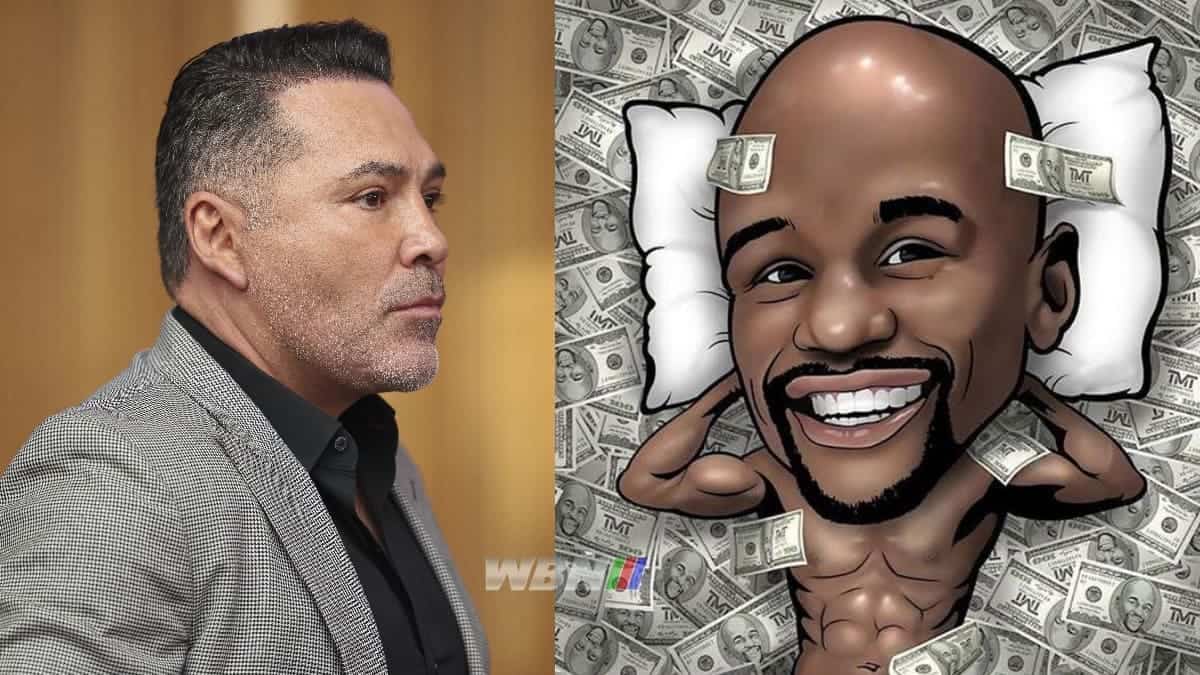 Oscar De La Hoya Floyd Mayweather money
