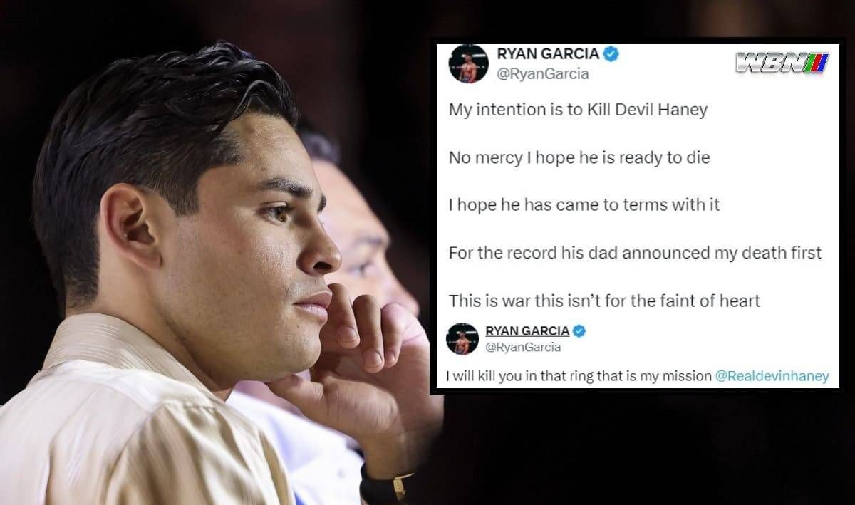 Ryan Garcia dans l’eau chaude suite à une horrible menace contre Devin Haney