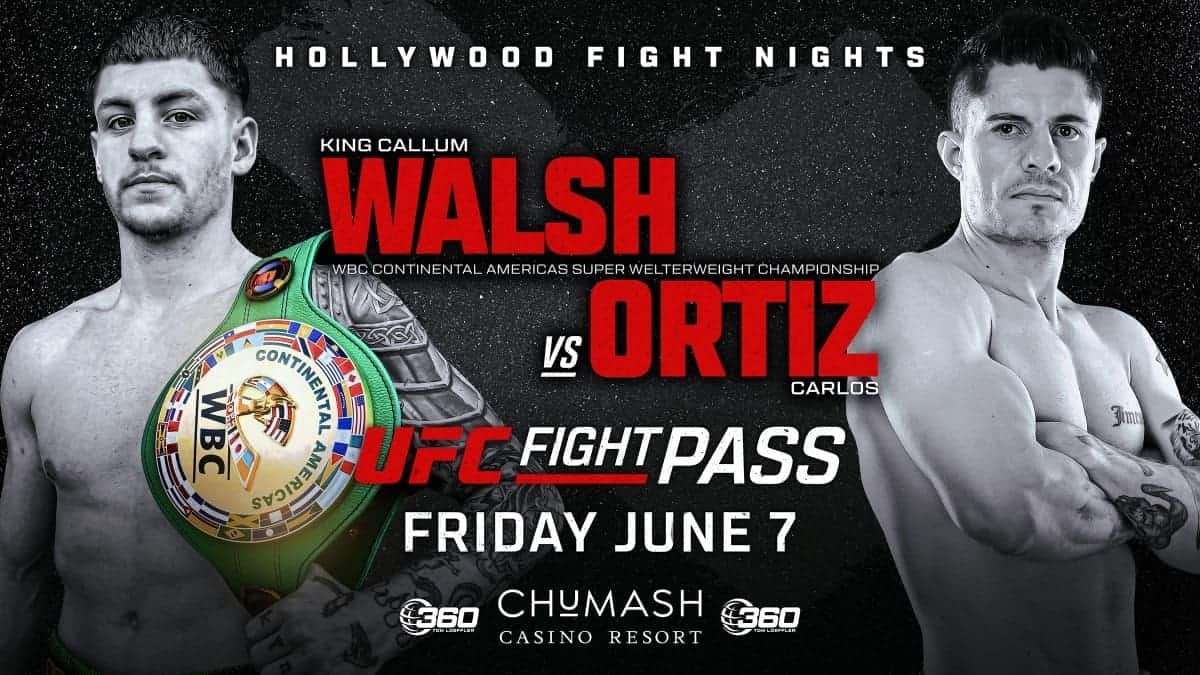 Callum Walsh remains active on June 7 against Carlos Ortiz