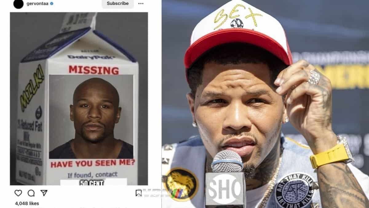 Gervonta Mayweather milk carton