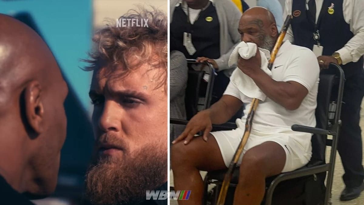 Mike Tyson wheelchair vs Jake Paul