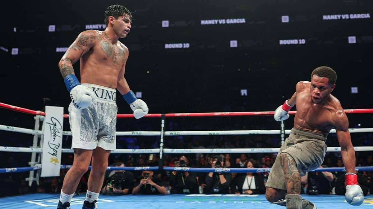 Ryan Garcia drops Devin Haney