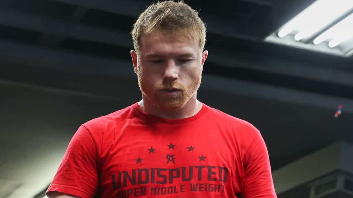 Canelo Alvarez in training