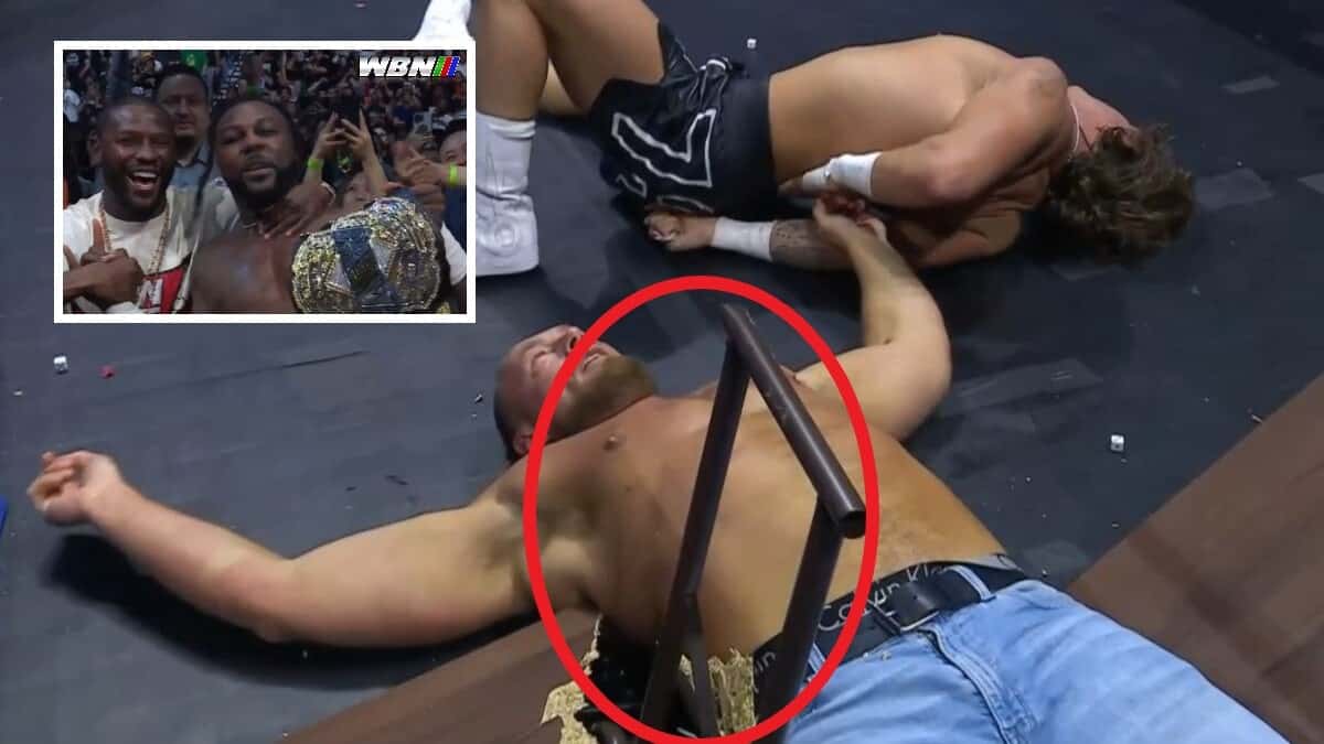 Floyd Mayweather AEW Big Bill impaled